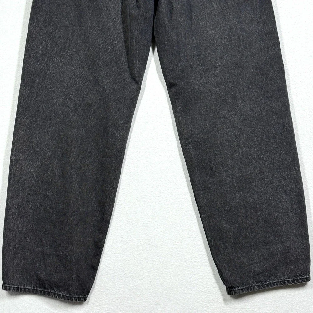 Levis Jeans Womens 31 Baggy Dad Wide Leg BIG E Premium Denim Relaxed Fit Black - Picture 8 of 15